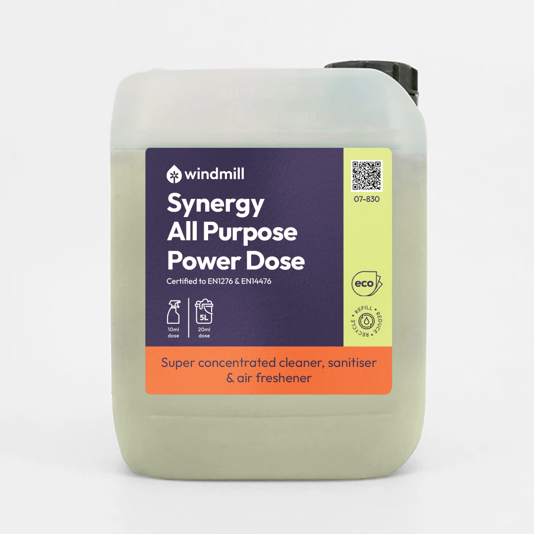 Windmill Synergy All Purpose Power Dose - Super Concentrated Cleaner, Sanitiser & Air Freshener - 5L - Windmill Refill
